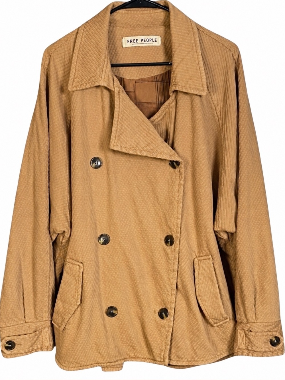 Free People Remi Jacket - Camel - oversized large